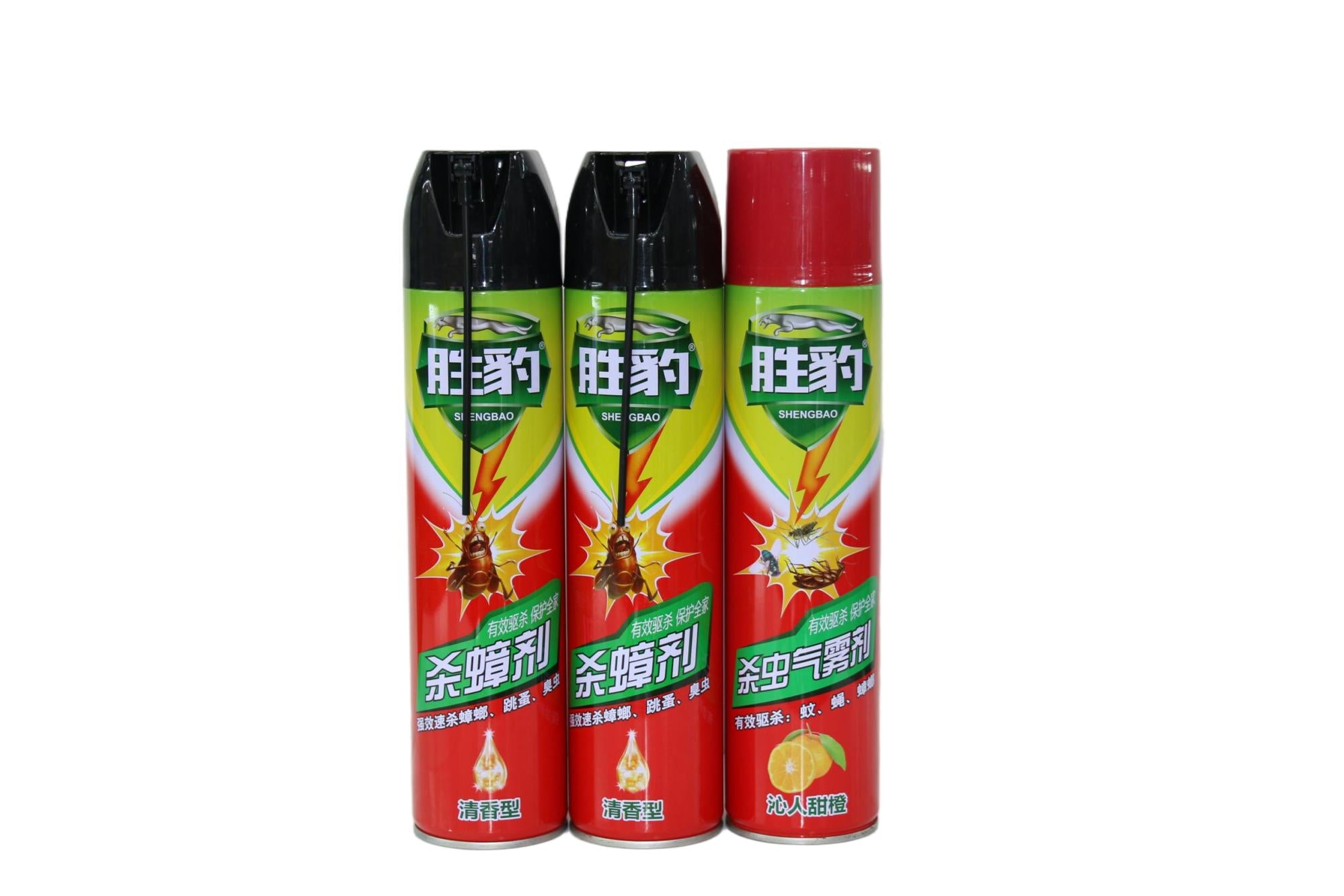 SHENGBAO professional aerosol insecticide spray for roach and fly control with precision nozzle from ShengBao Chemical factory.